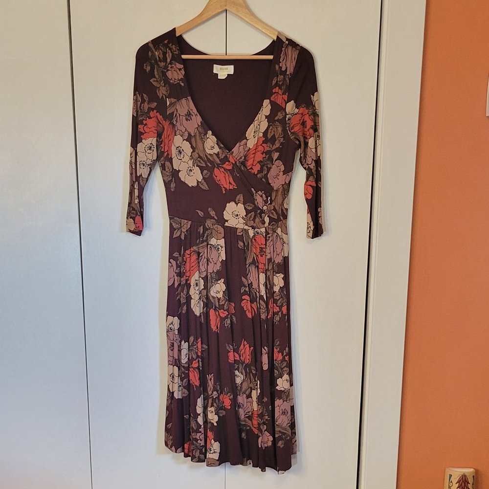 Anthropologie Maeve Floral Dress Medium